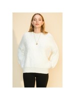 HYFVE Off White Pullover Sweater