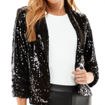 TCEC Black Sequin Blazer