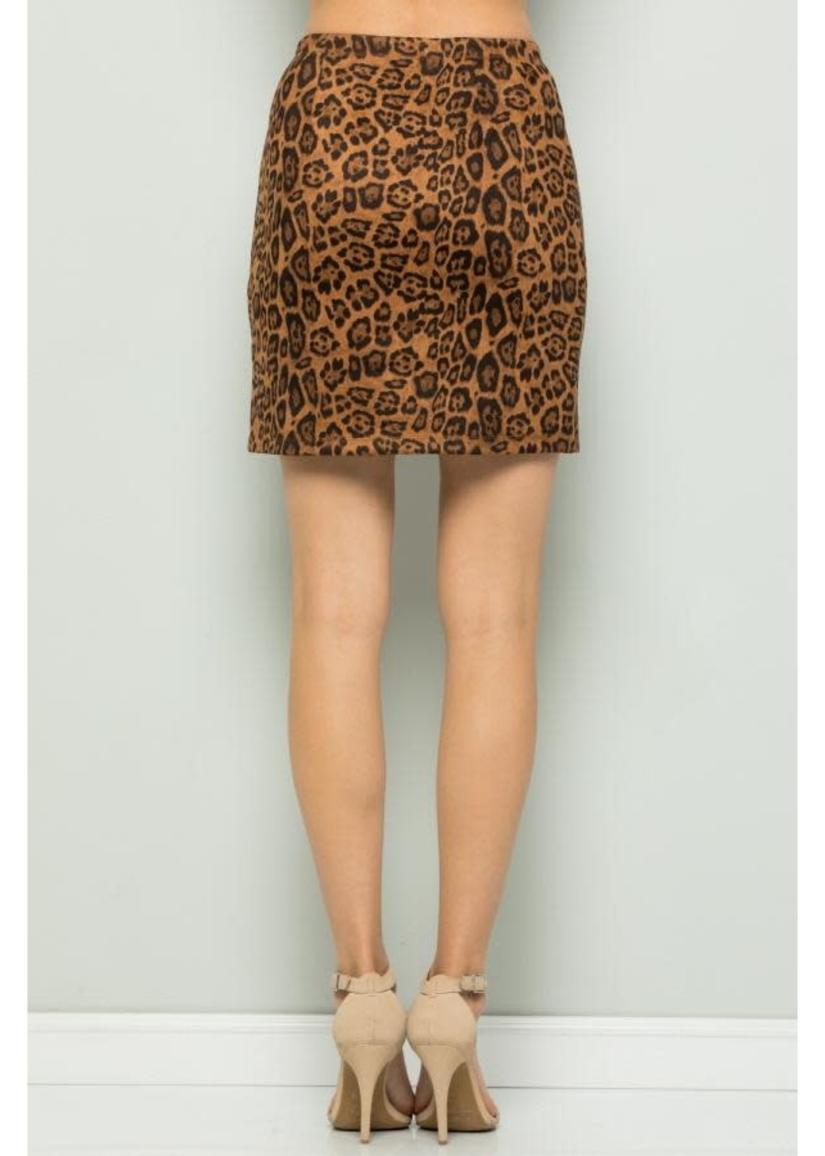 See & Be Seen Leopard Skirt