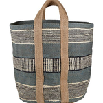 Santa Barbara Design Studio Grey Jute Basket Bag