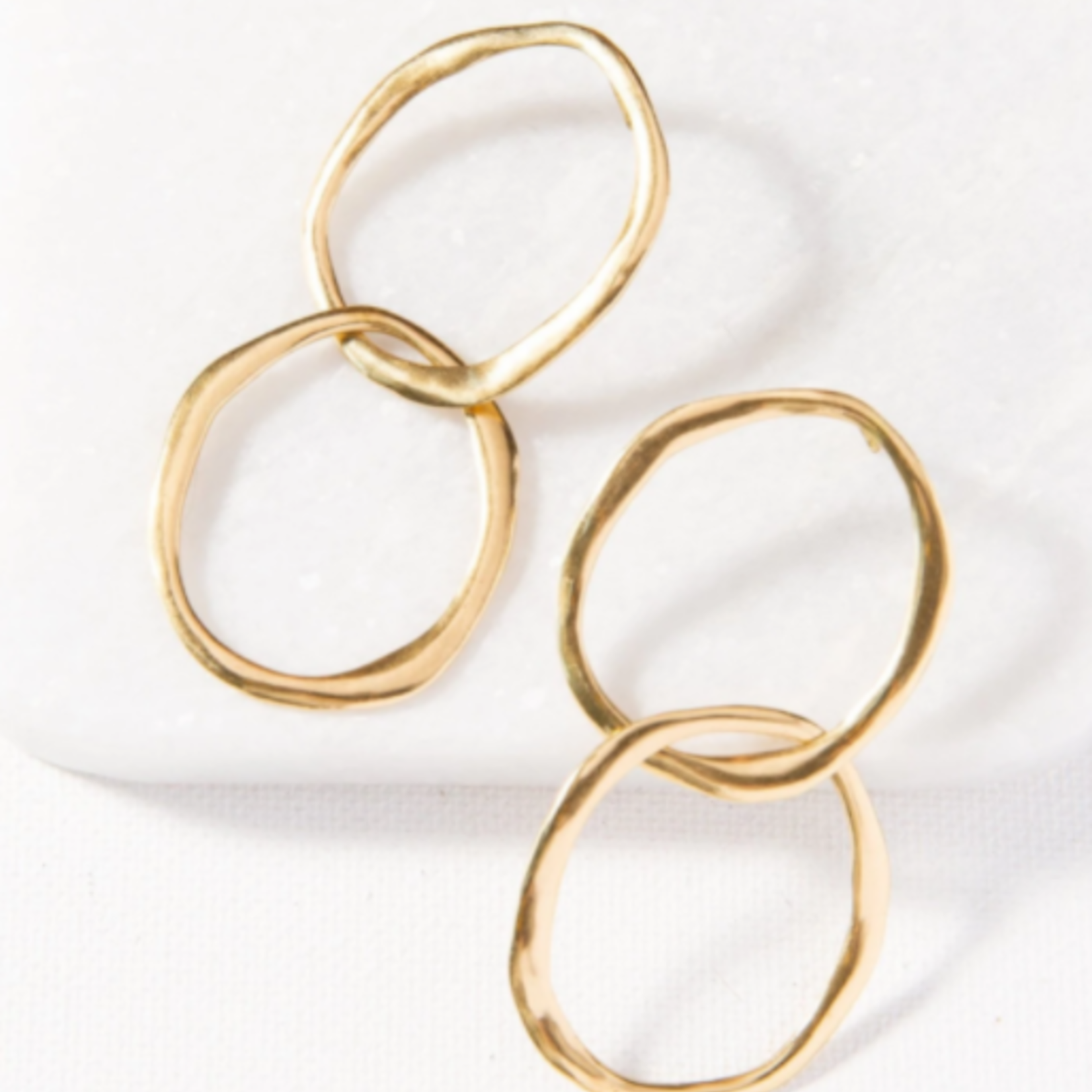 Ink + Alloy Organic Open Double Circle Earring