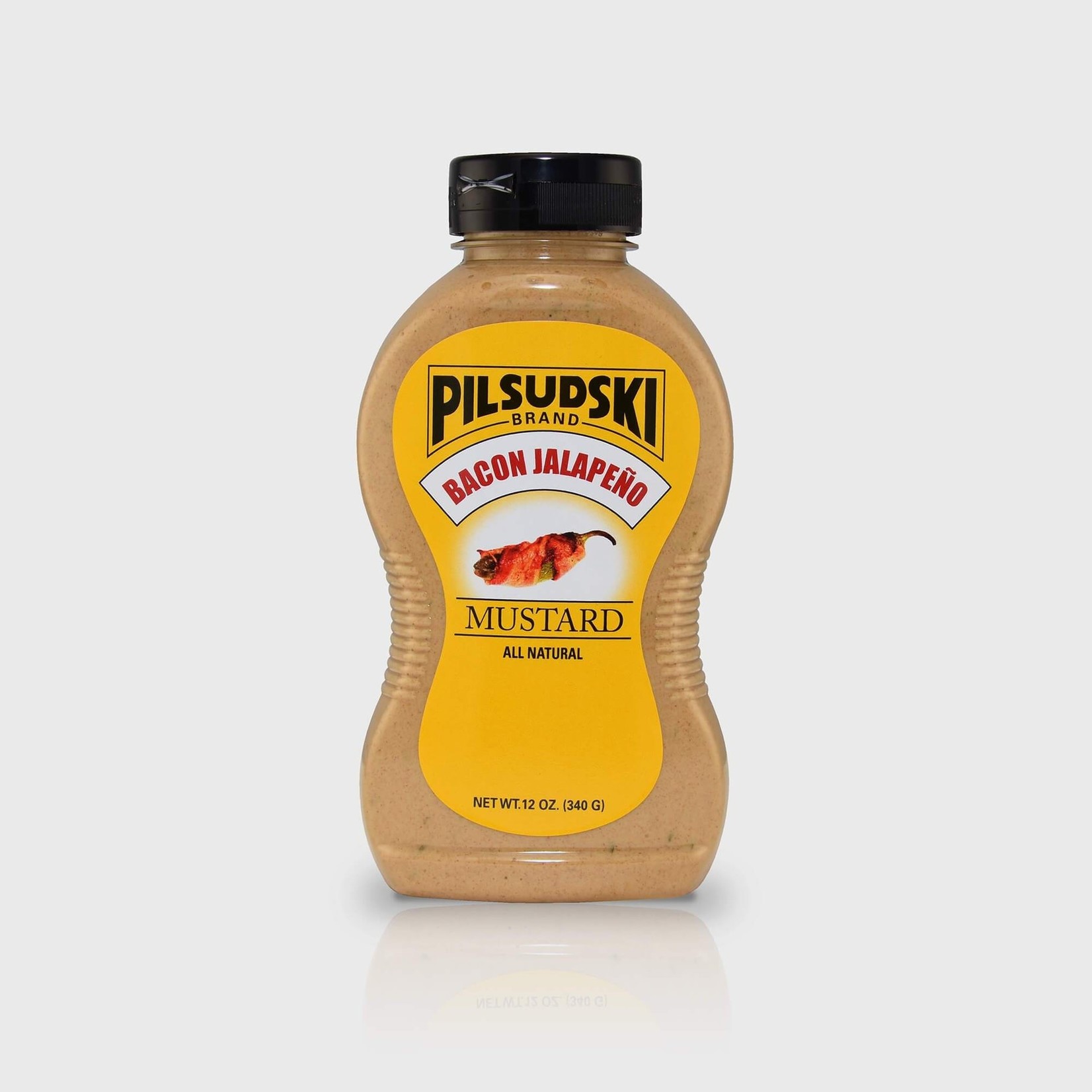Pilsudski Mustard Co Bacon Jalapeno Mustard 12 oz