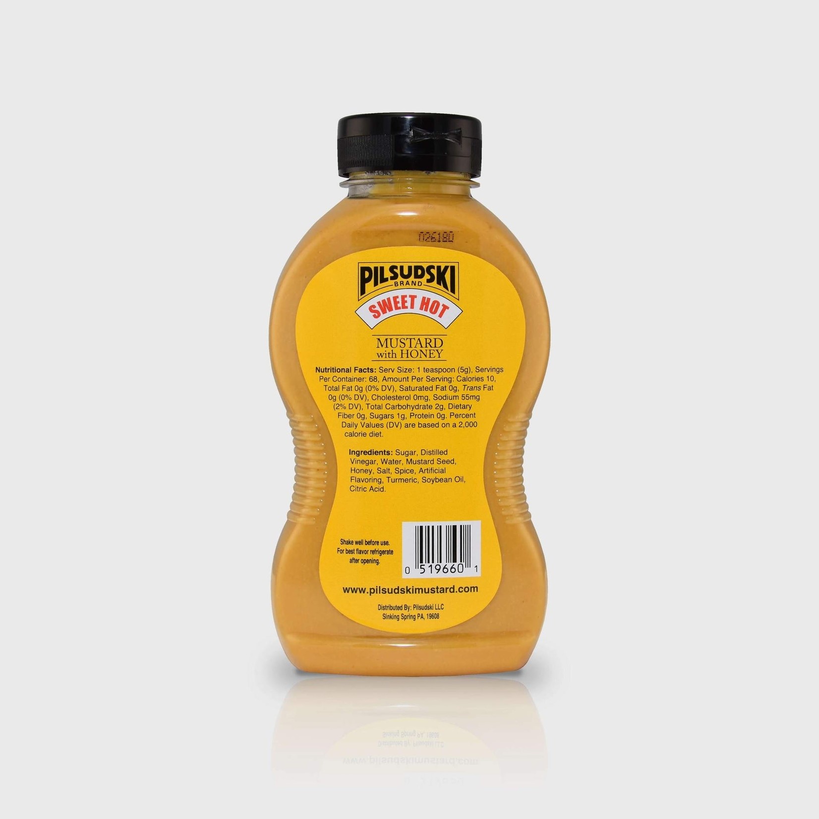 Pilsudski Mustard Co Sweet Hot Mustard with Honey 12 oz