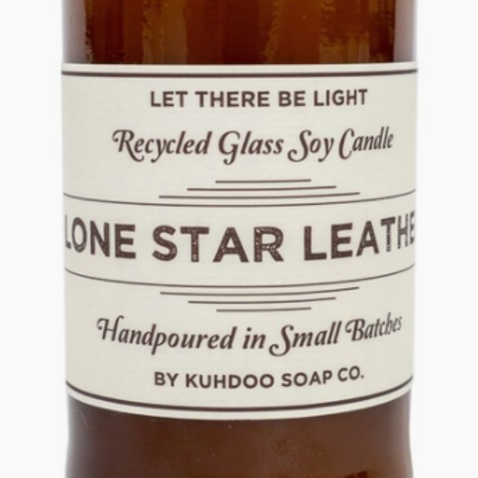 Kuhdoo Soap Lone Star Leather Candle 6.5oz