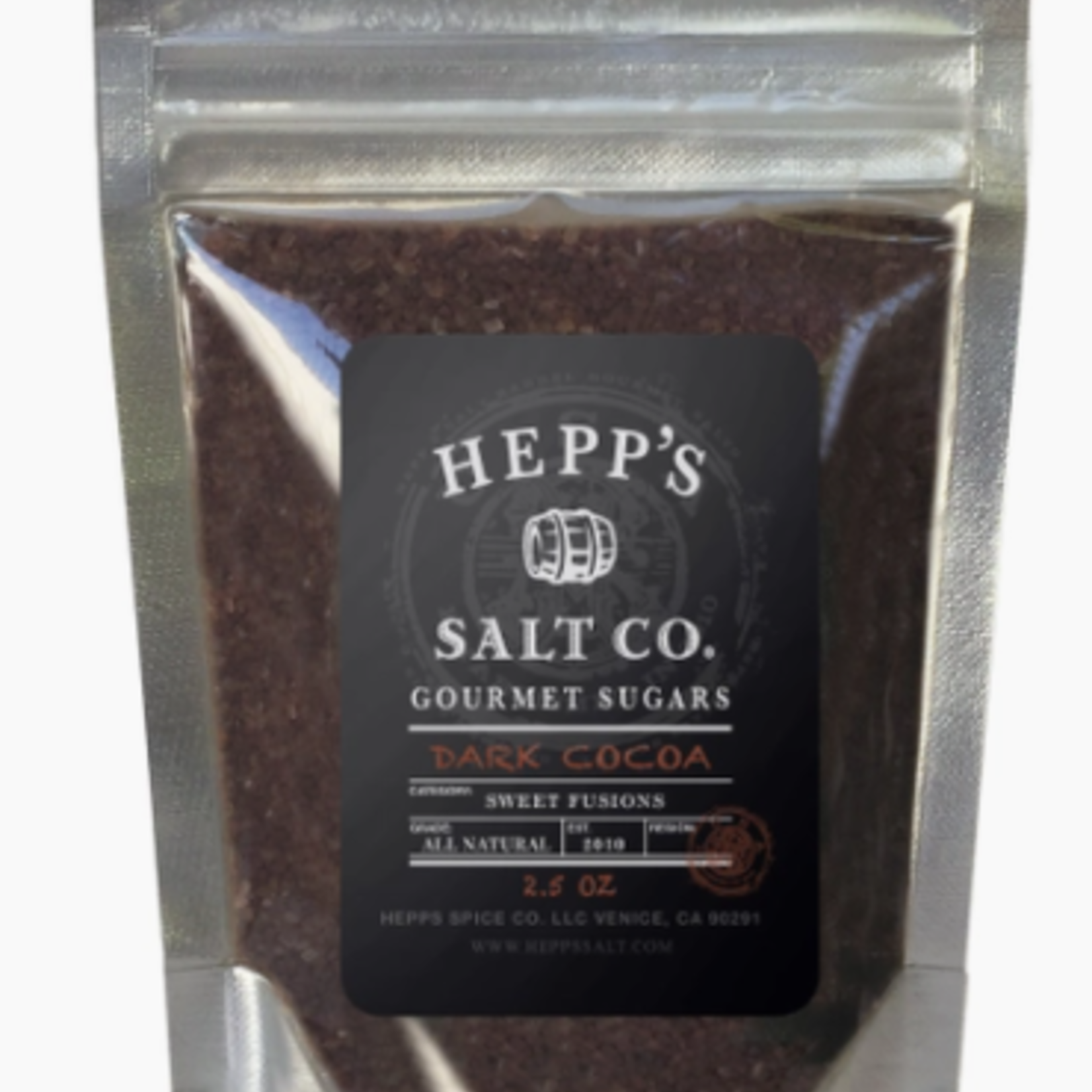 Hepp's Salt Co. Dark Cocoa Infused Cane Sugar