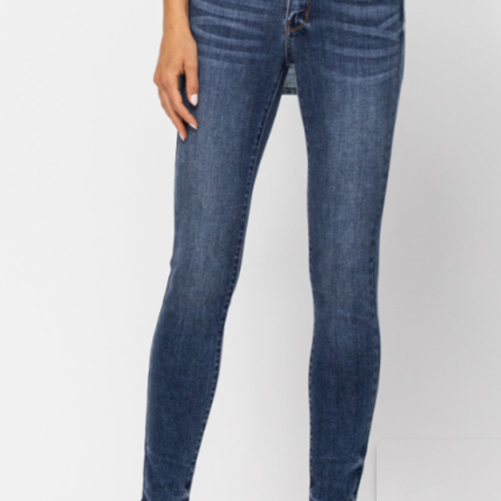 Judy Blue Mid Rise Skinny W/ Handsand