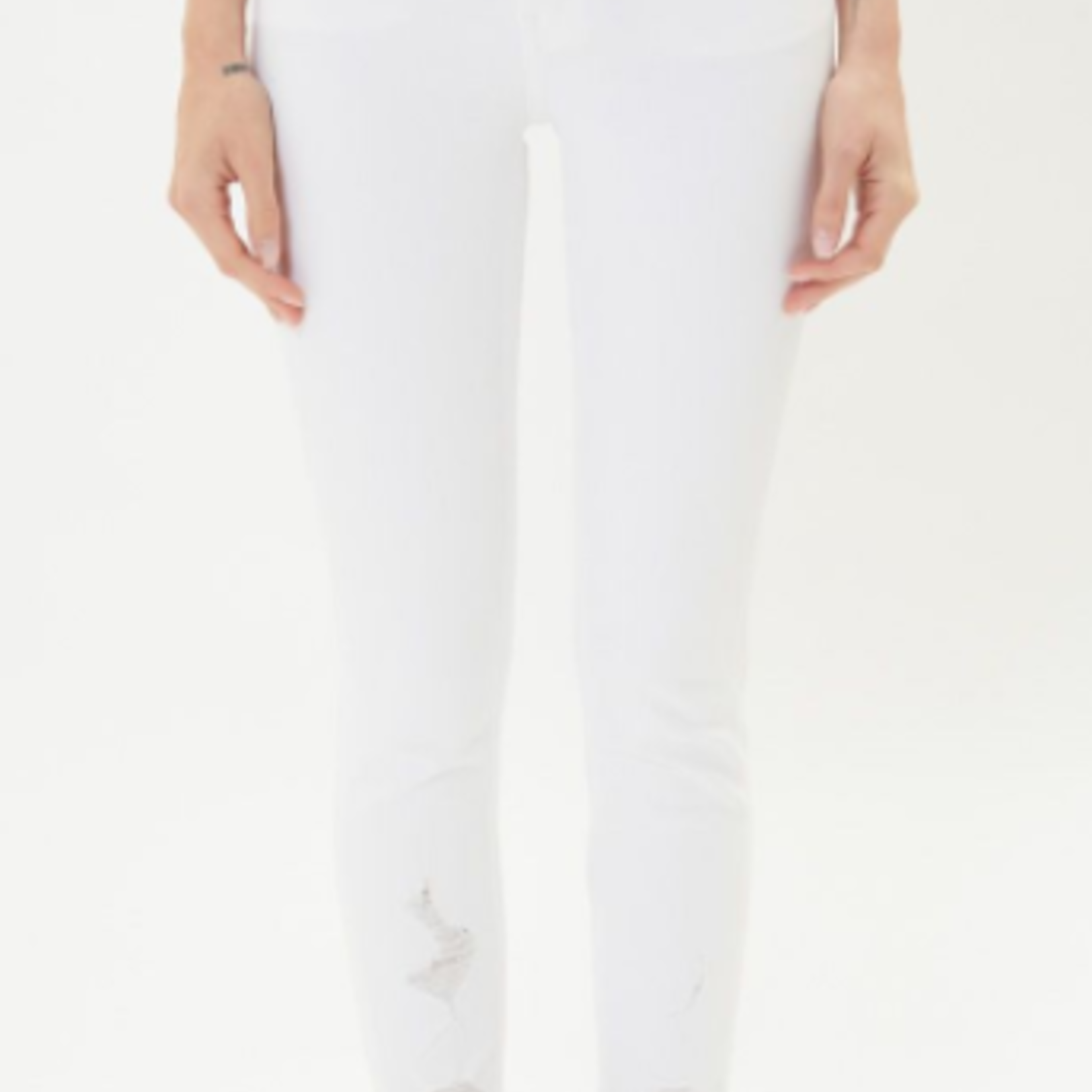 Kancan High Rise White Skinny Jeans