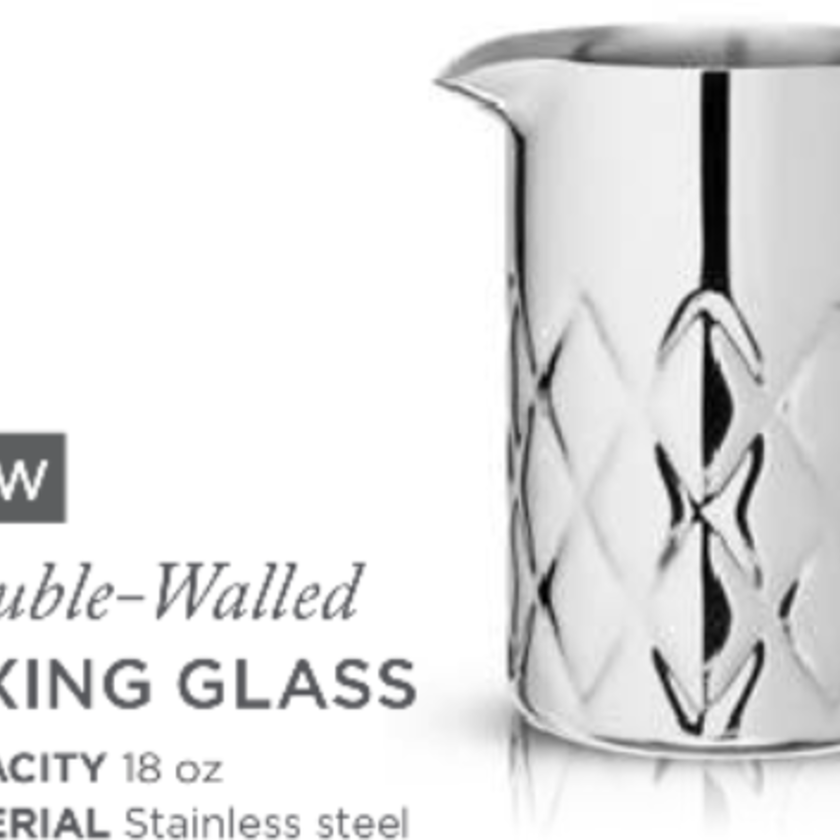 True Brands Mixing Glass- Double Walled