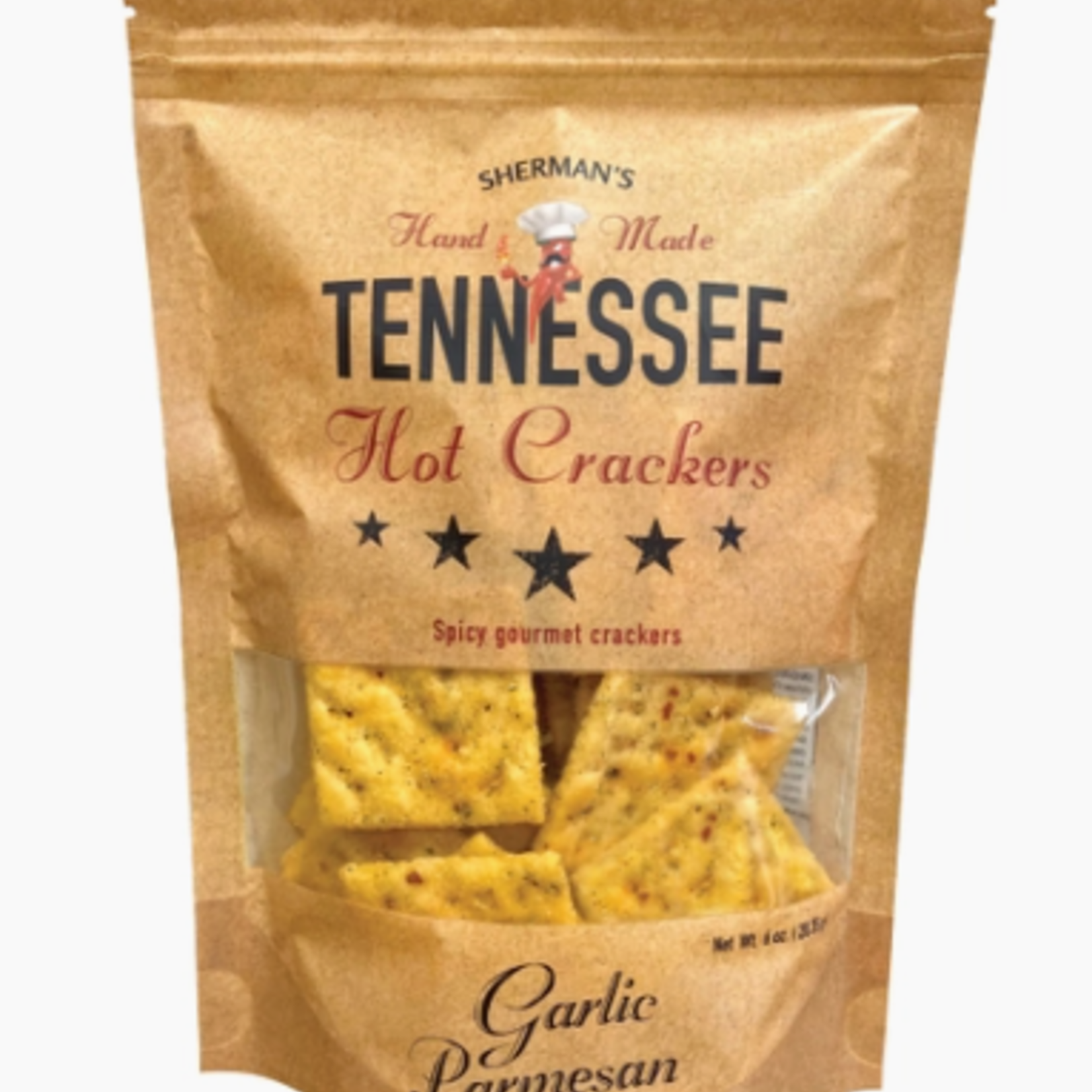 Sherman's Tennessee Hot Crackers Tennesee Hot Crackers- Garlic Parmesan