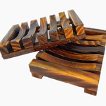 Les Creme Wooden Bamboo Soap Dish