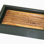 Olivenholzerleben Slate & Olive Wood Soap Dish 14 cm