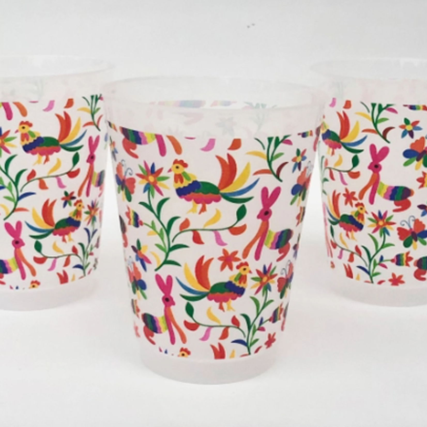 Two Funny Girls Otomi Plastic Cups -10 pack