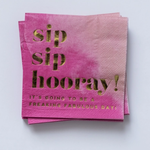Kitty Meow Boutique Sip Sip Hooray Cocktail Napkins