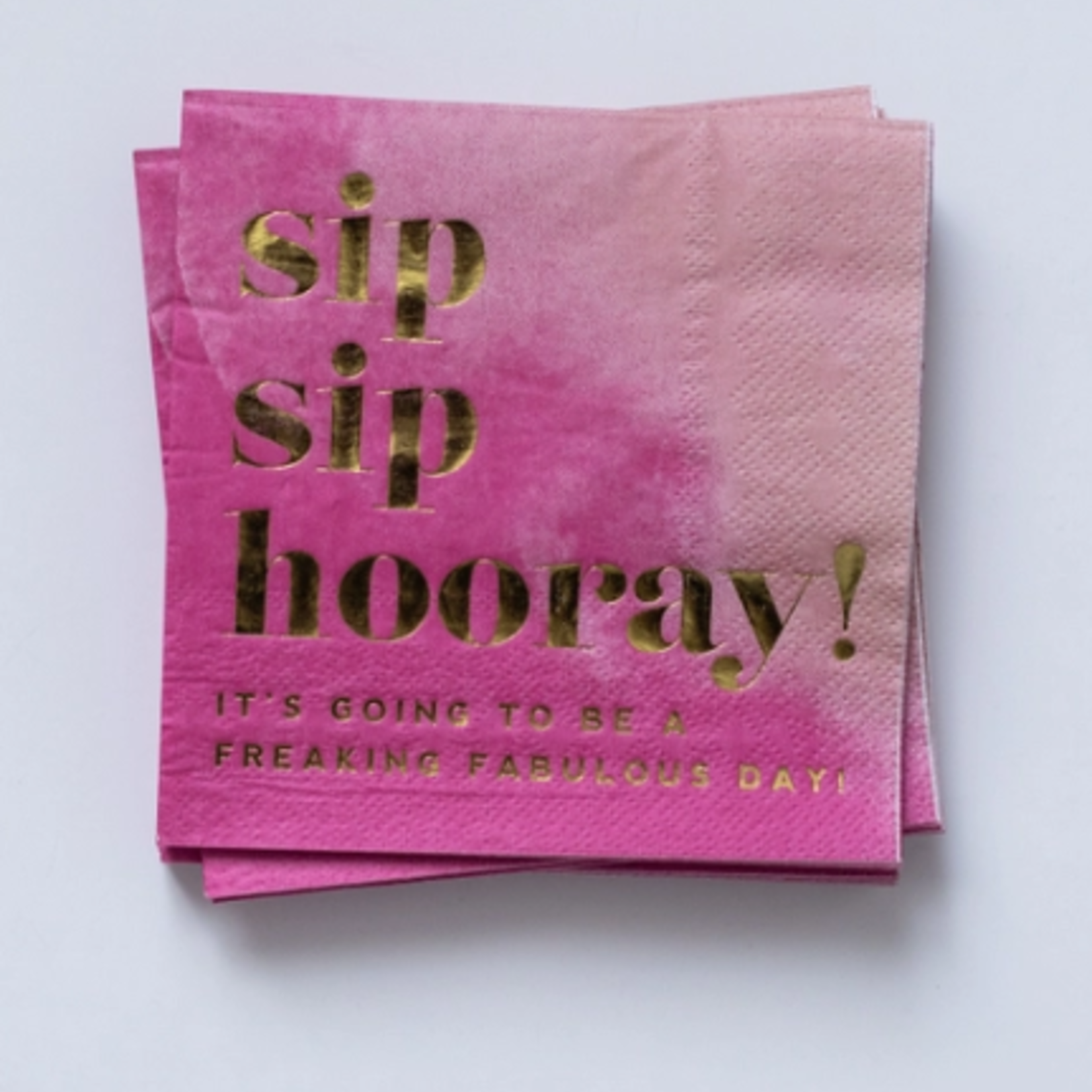 Kitty Meow Boutique Sip Sip Hooray Cocktail Napkins