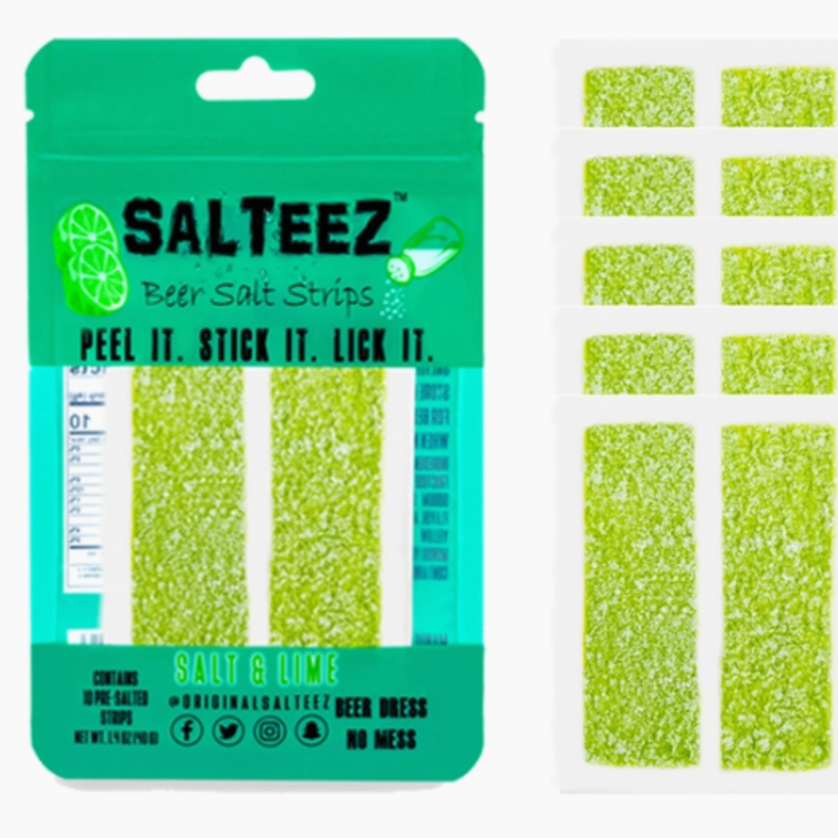 salteez Salt & Lime Beer Salt Strips 10pk