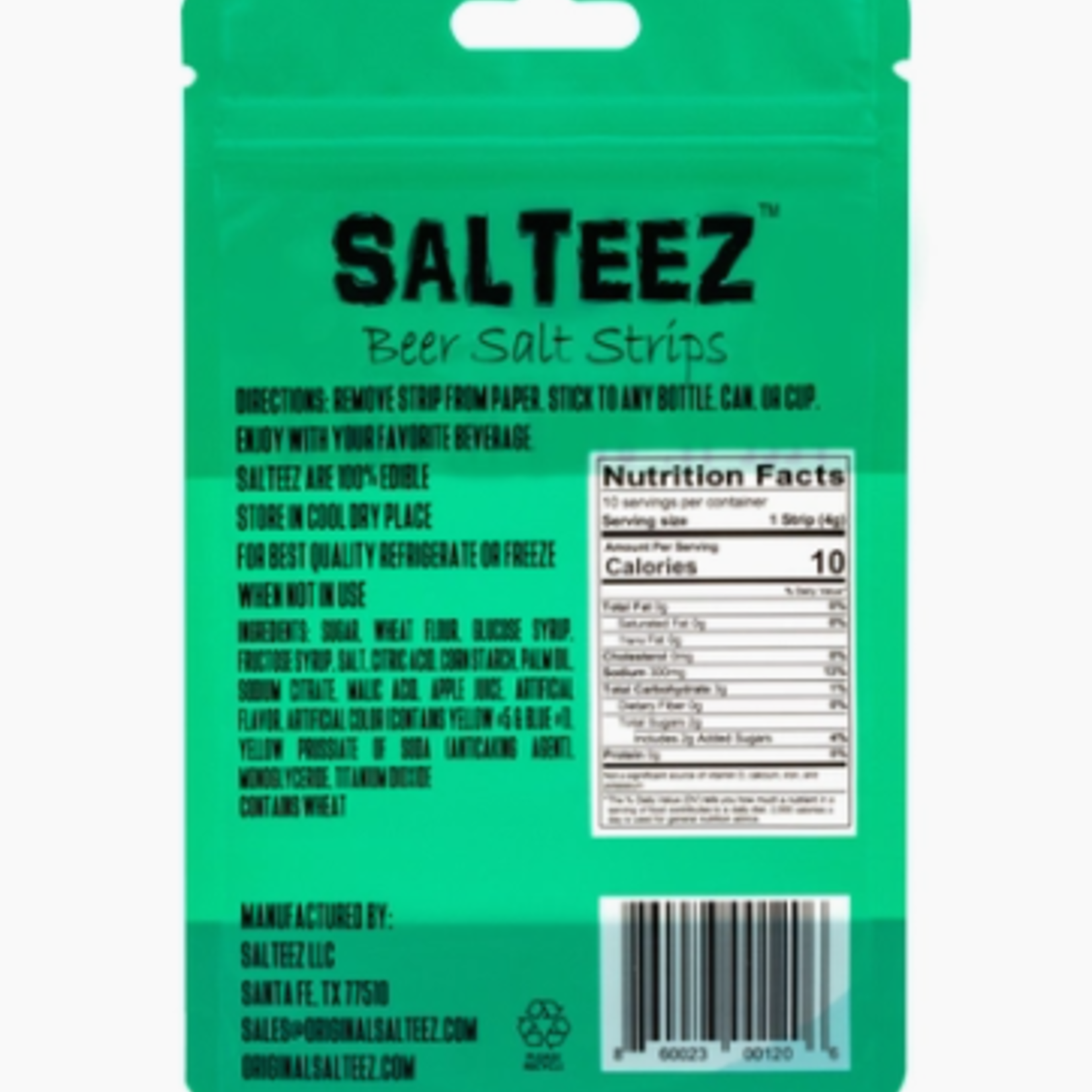 salteez Salt & Lime Beer Salt Strips 10pk
