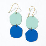 Ink + Alloy Mint & Teal Double Circle Earring