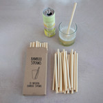 creative Co-op Bamboo Drinking Straws- Set of 20