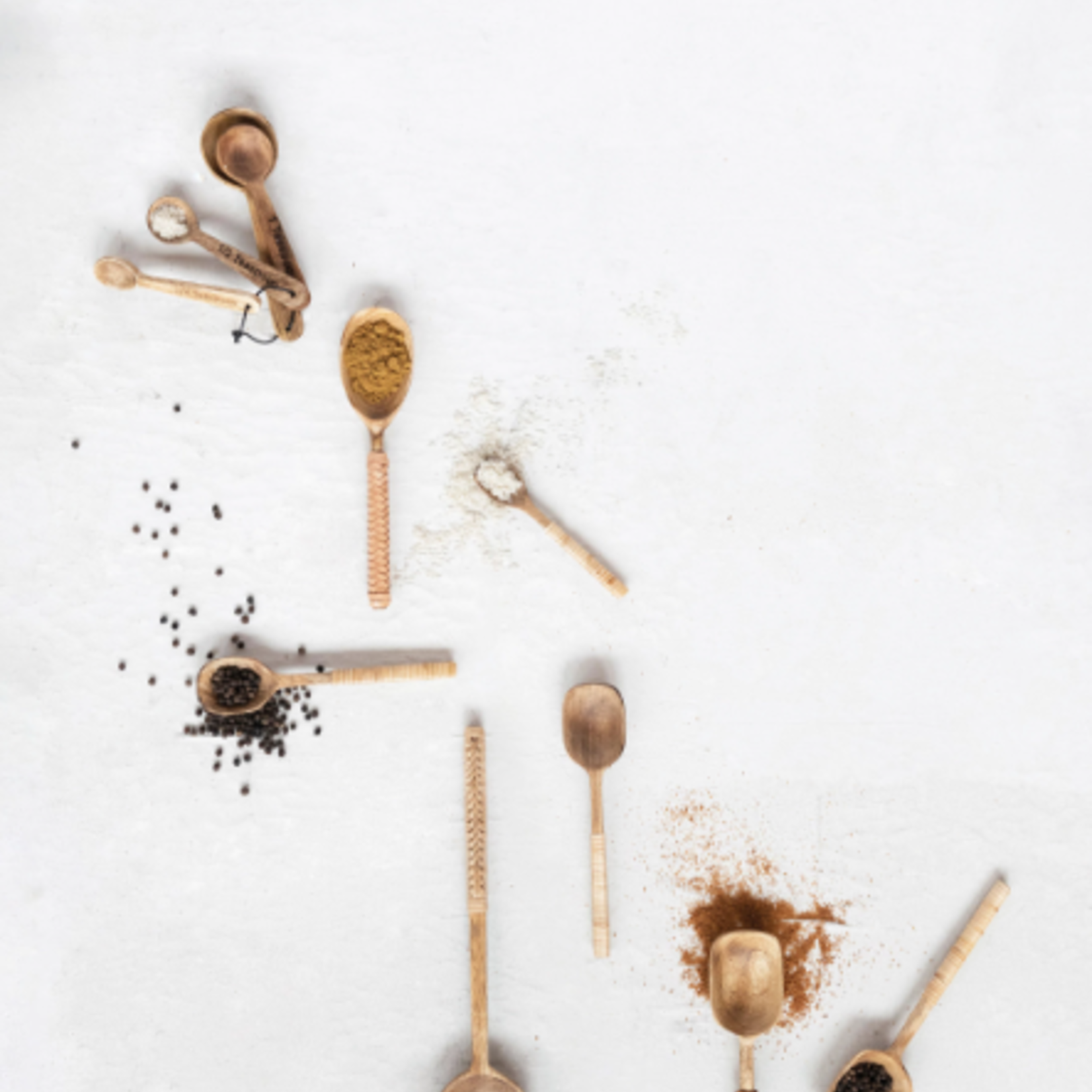 creative Co-op Mango Wood Measuring Spoons