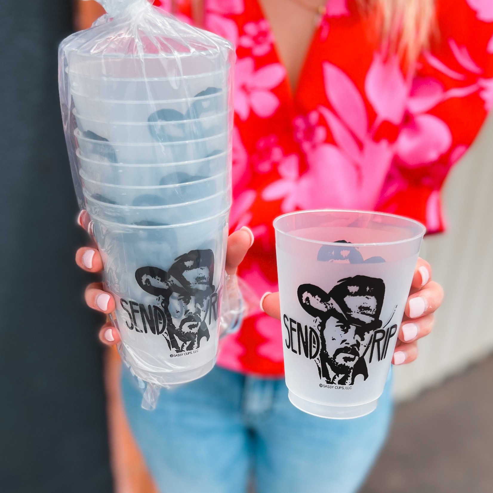 Sassy Cups Send Rip Pack of 10 Frost Cups
