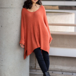 Before You Collection Loose Knit V-Neck Sweater