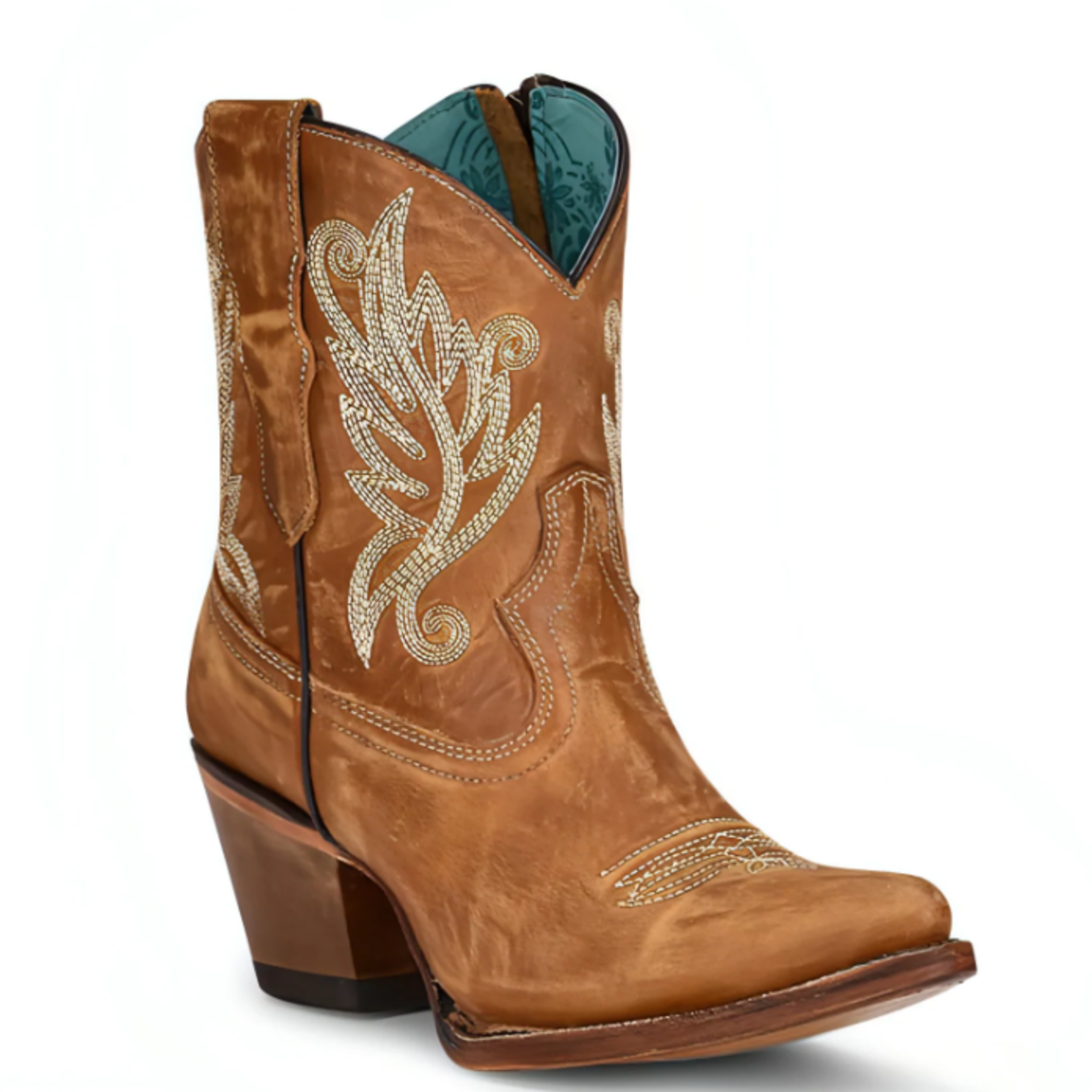 Corral Boot Company Golden Embroidery Ankle Boots