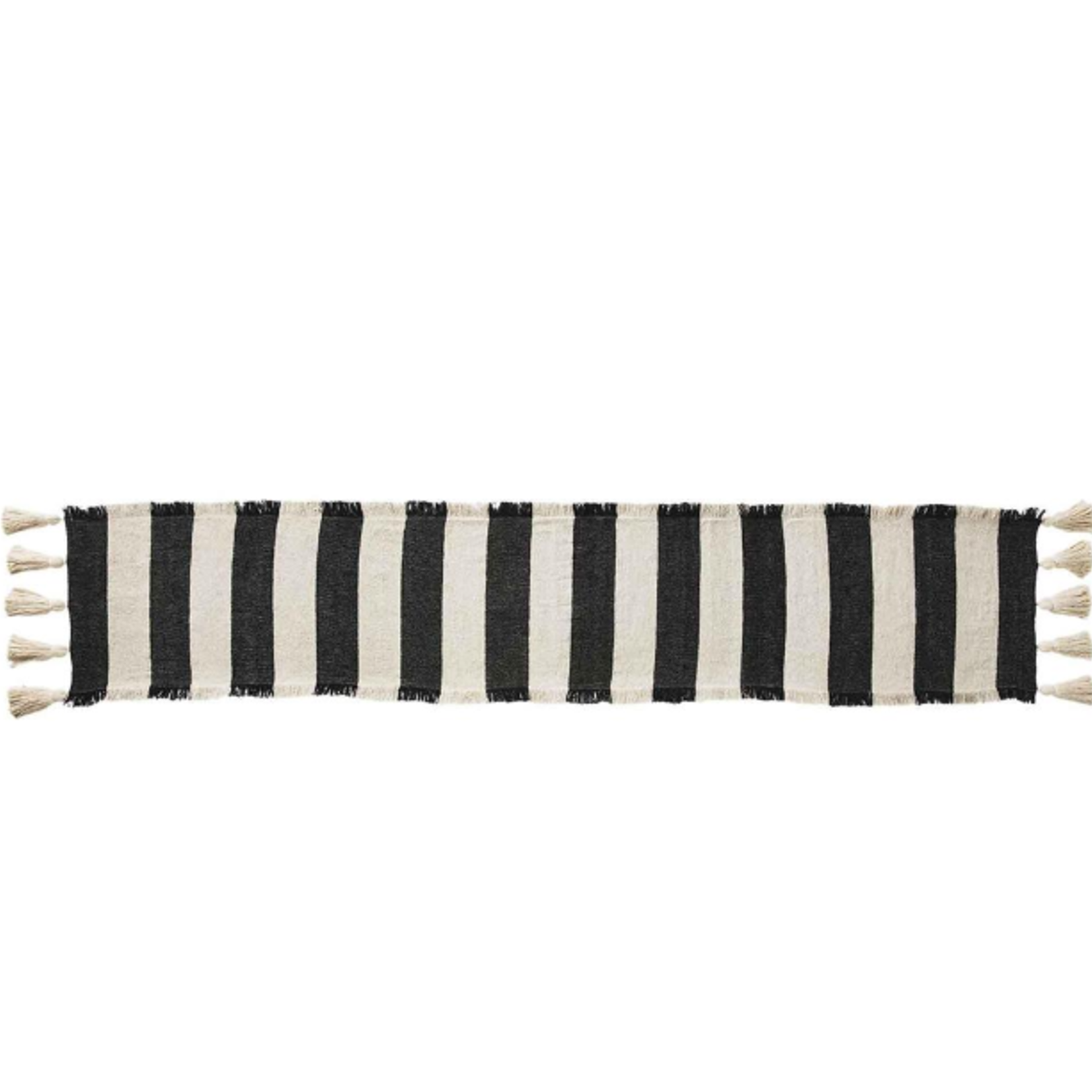 mud pie STRIPE BLACK PONCHAA RUNNER