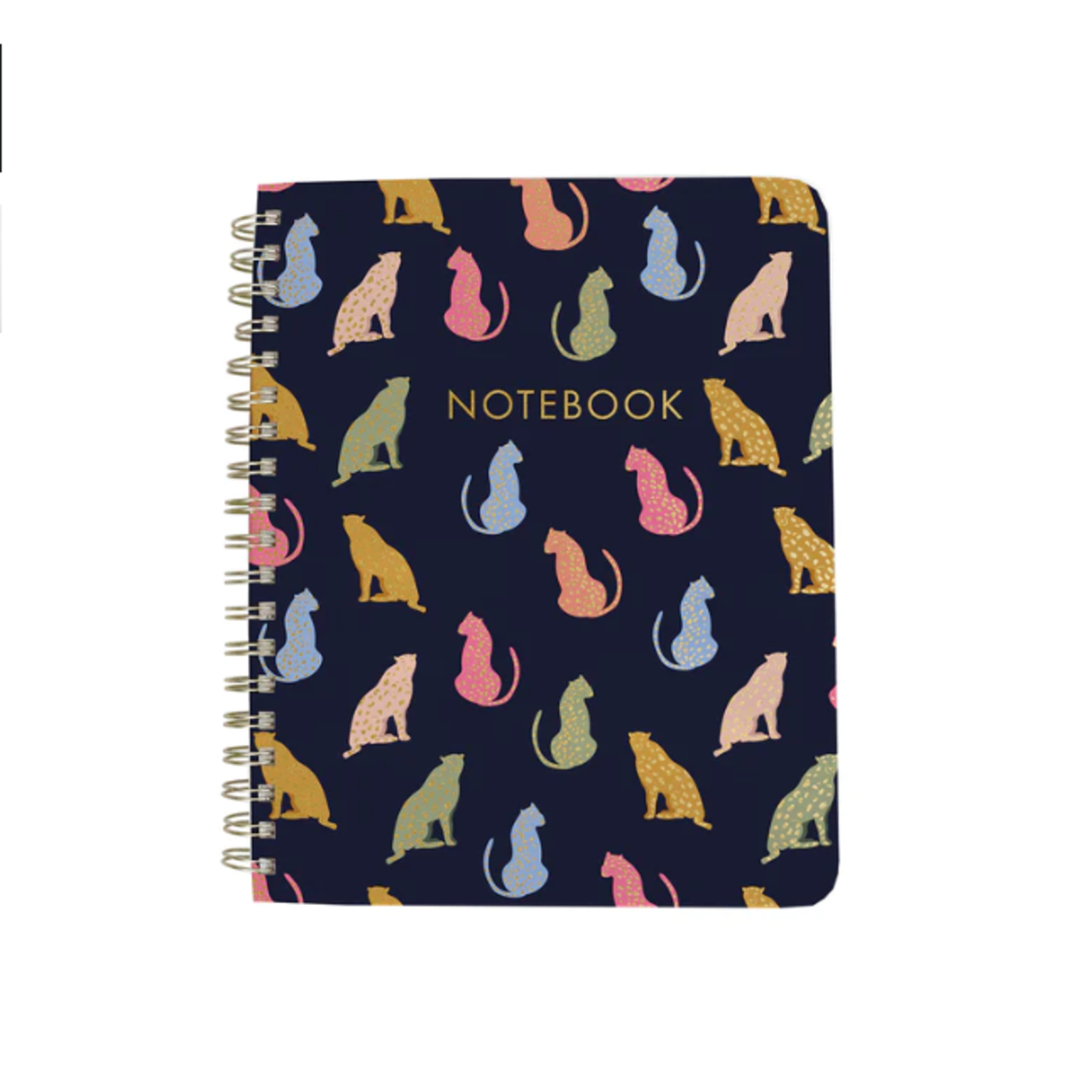 Mary Square Colorful Cheetahs Spiral Notebook