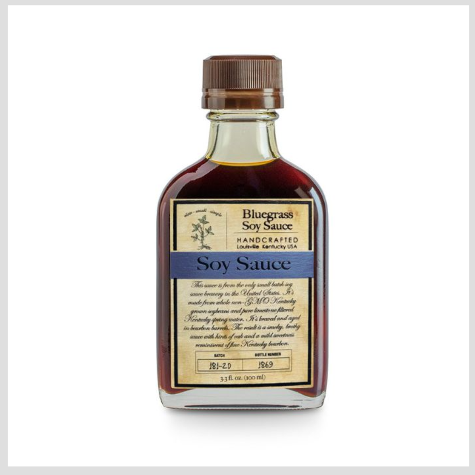 Bourbon Barrel Foods Bluegrass Soy Sauce 100ml bottle