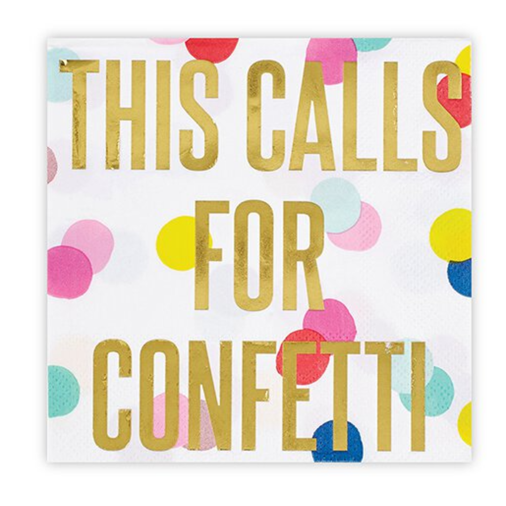 creative brands Calls For Confetti Napkins - 20 count