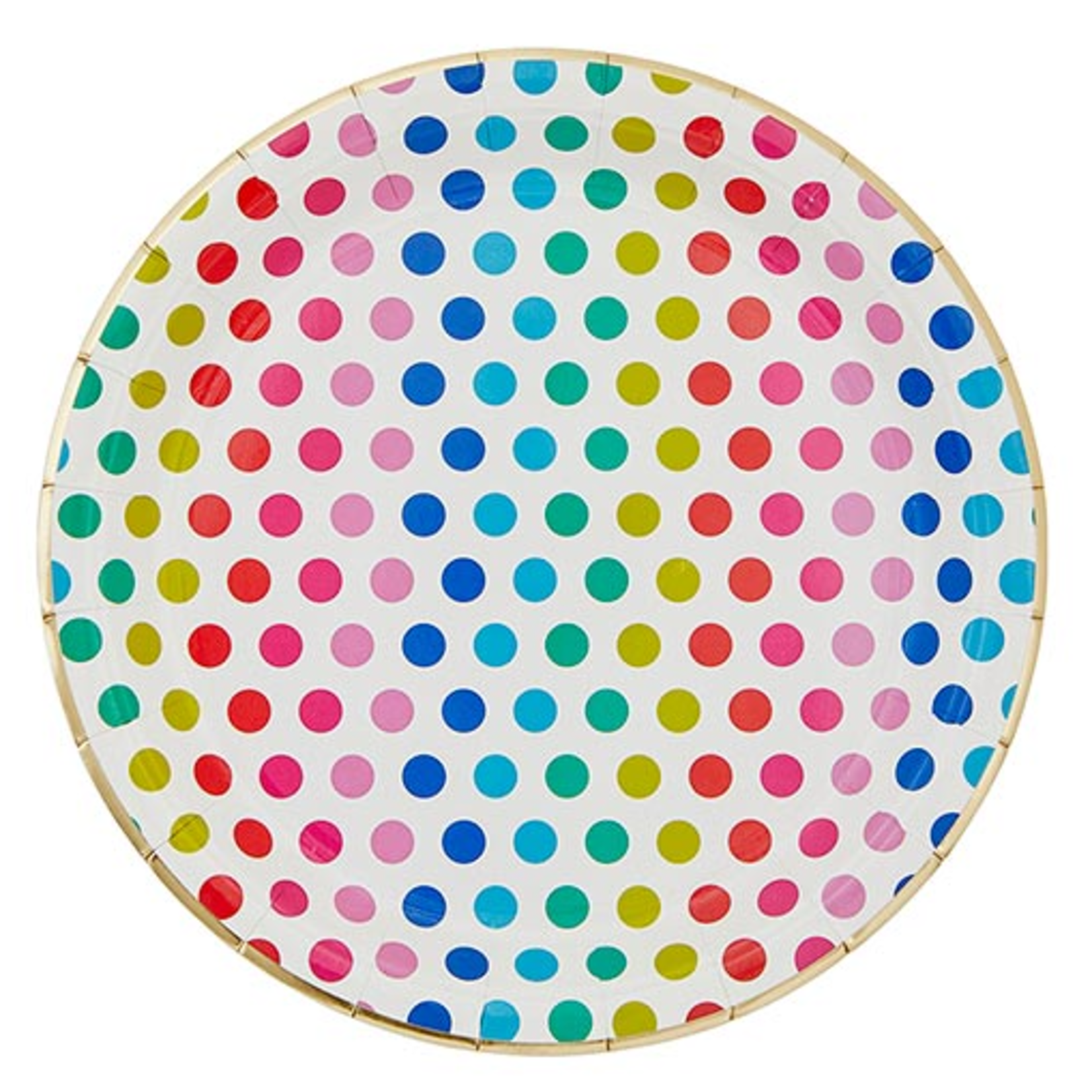 Slant Collections Bright Dots Paper Plates - 12 count