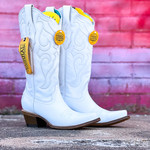 Corral Boot Company White Embroidery Boots