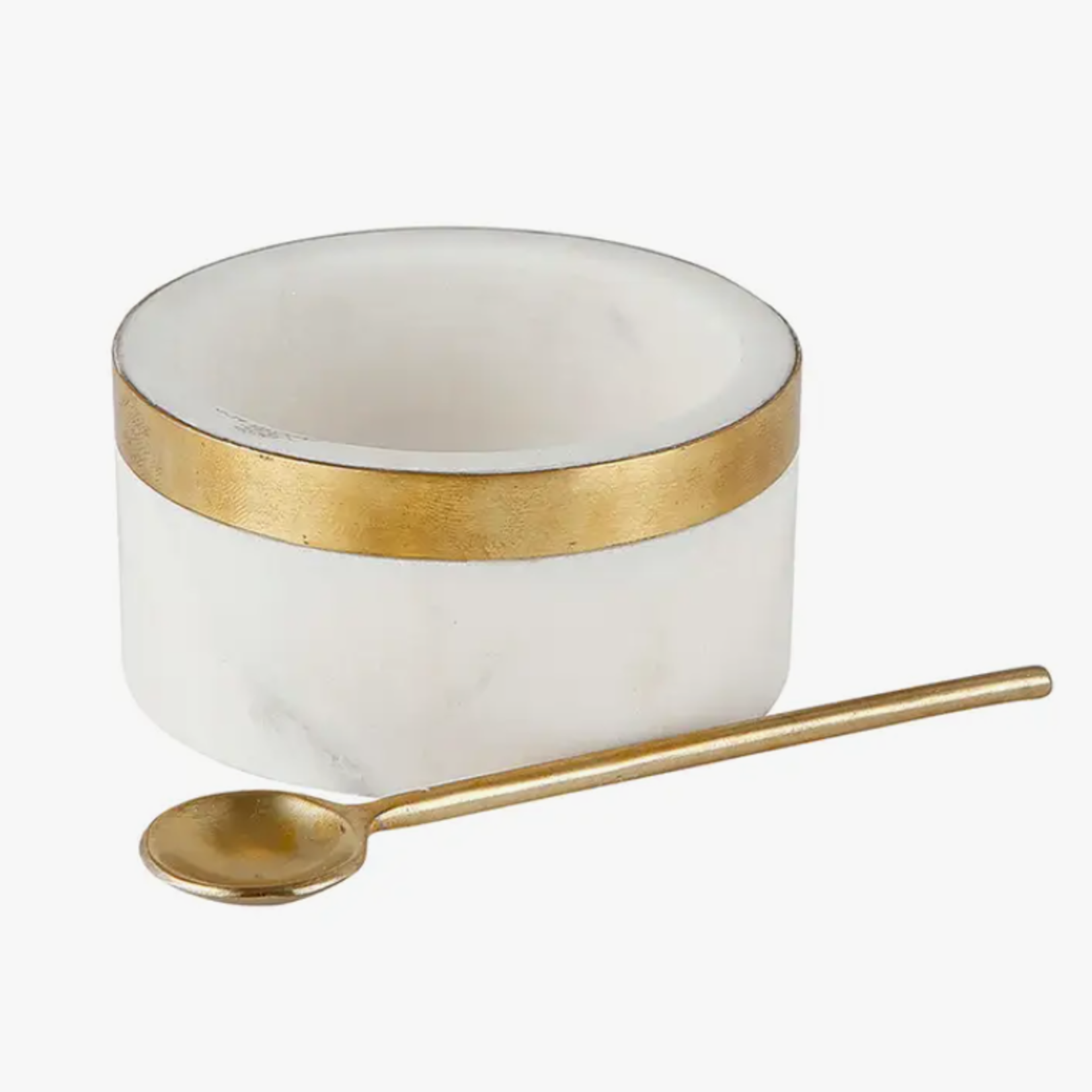 Santa Barbara Design Studio Marble Bowl with Brass Spoon