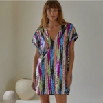 Faire V neck sequin multi dress