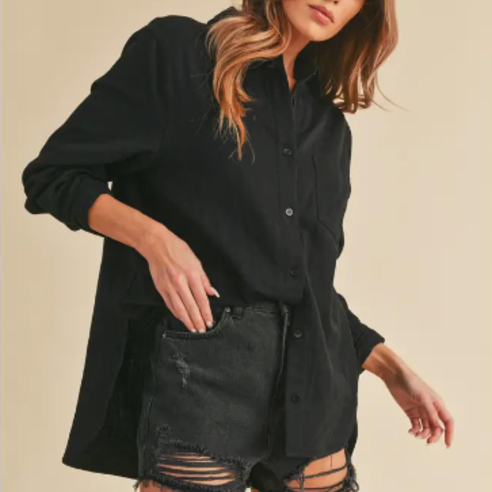 aemi + co long sleeve button up