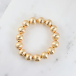 caroline hill Buchanan Textured Ball Bracelet GOLD