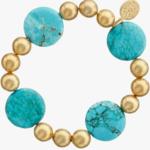 susan shaw Turquoise Mini Margaret Stone Bracelet