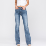 Judy Blue Mid Rise Trouser Flare