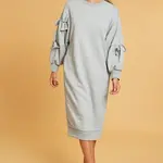 CQBYCQ SWEATER DRESS W/BOW