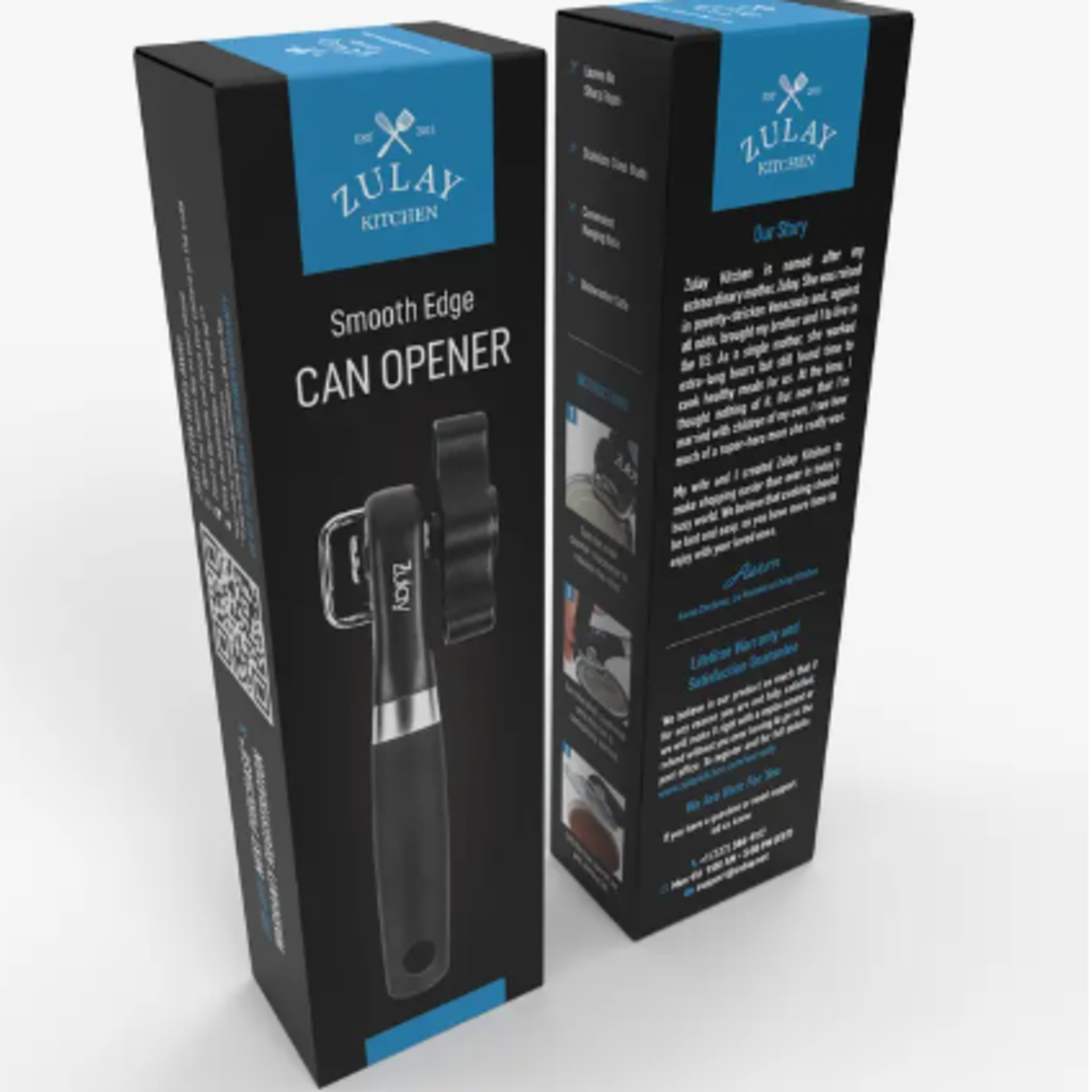 Zulay Kitchen Smooth Edge Can Opener - No sharp Edges/Cuts