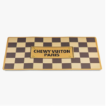 HAUTE DIGGITY DOG Checker Chewy Vuiton Dog Mat