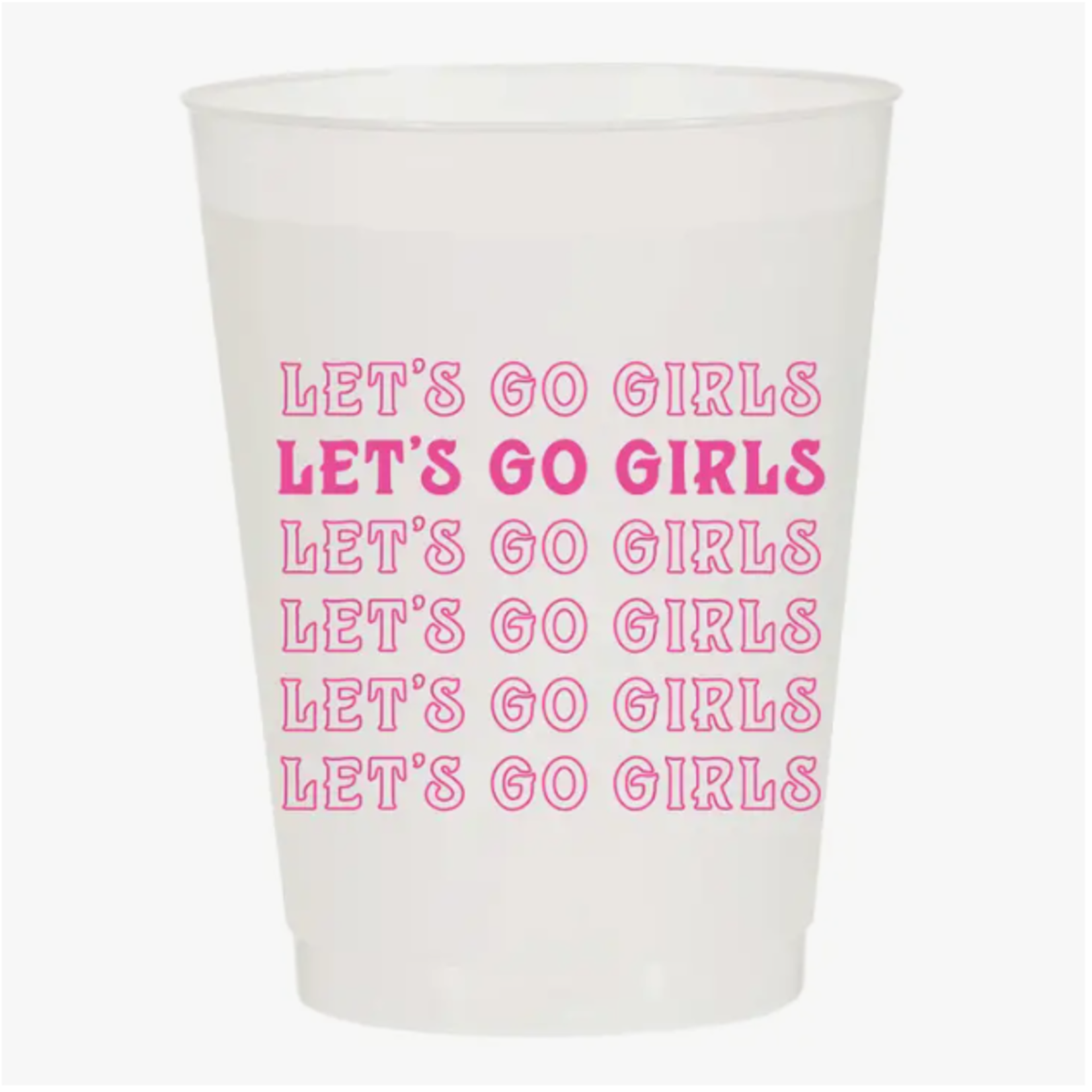 sip hip hooray Let's Go Girls Repeating Rodeo Frosted Cups - Rodeo (6)