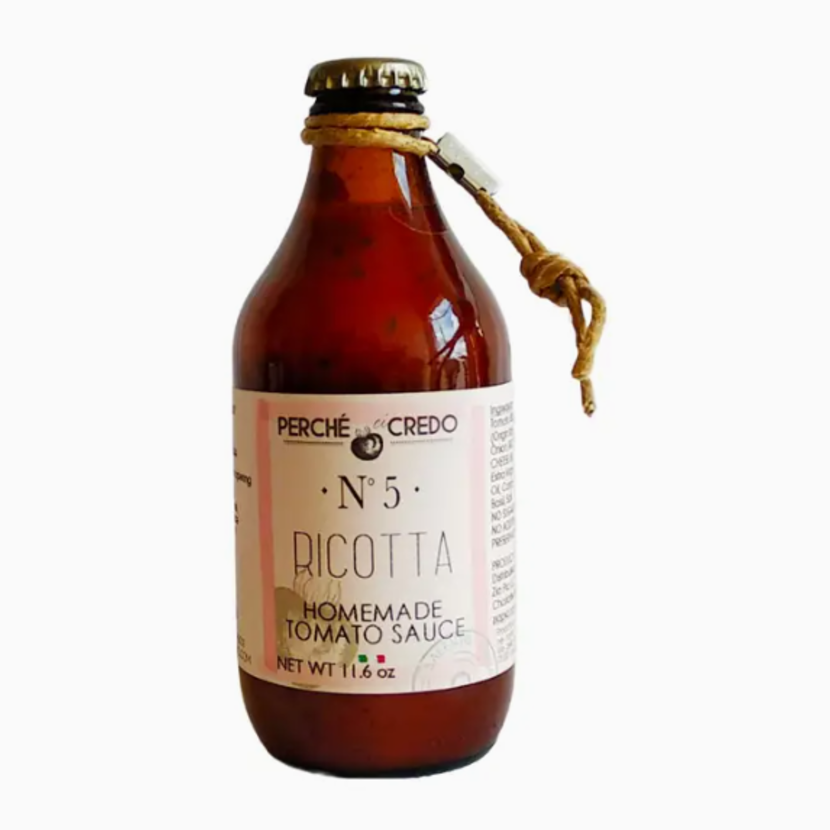 Zia Pia Imports Homemade Ricotta Tomato Sauce by Perche Ci Credo
