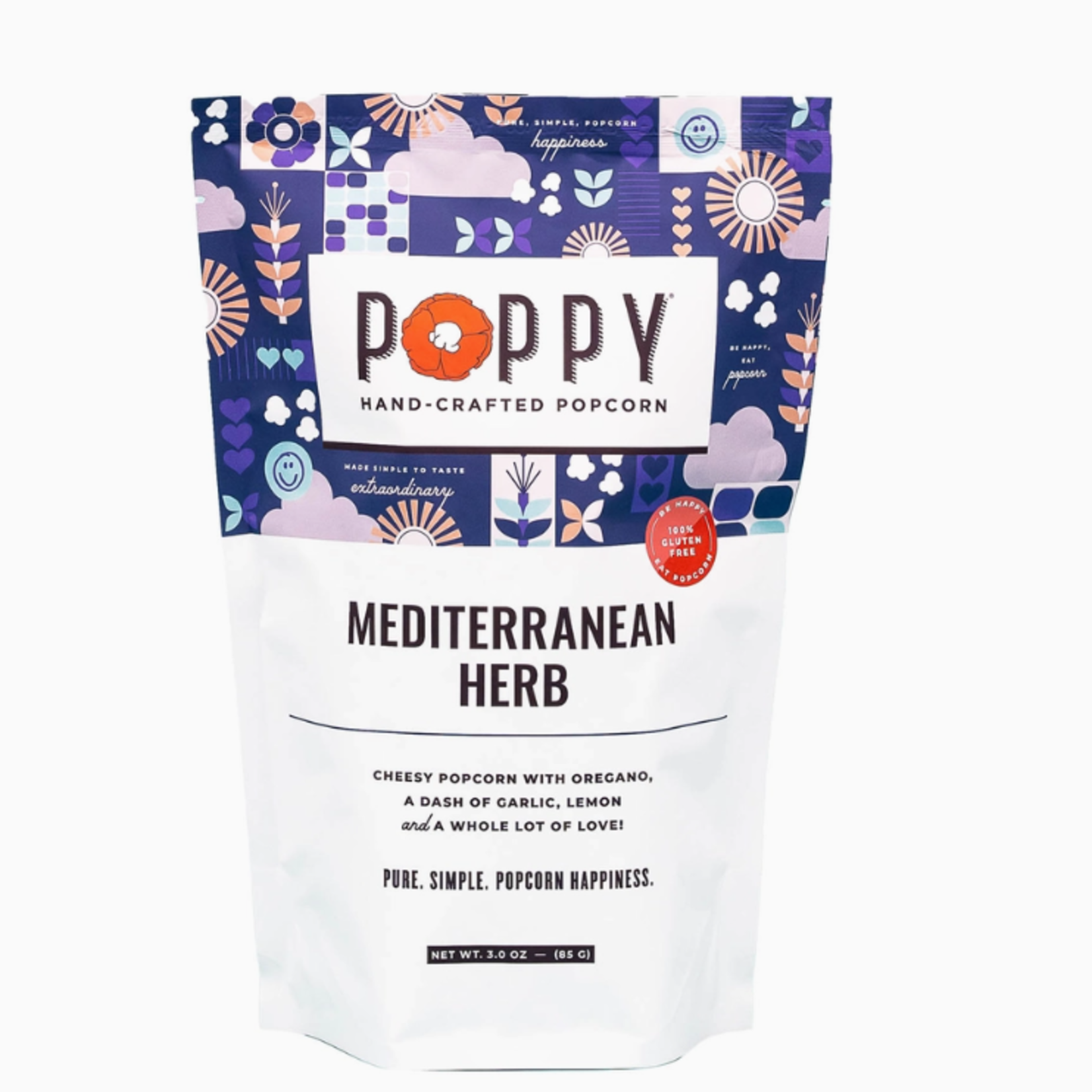 Poppy Handcrafted Popcorn Mediterranean Herb