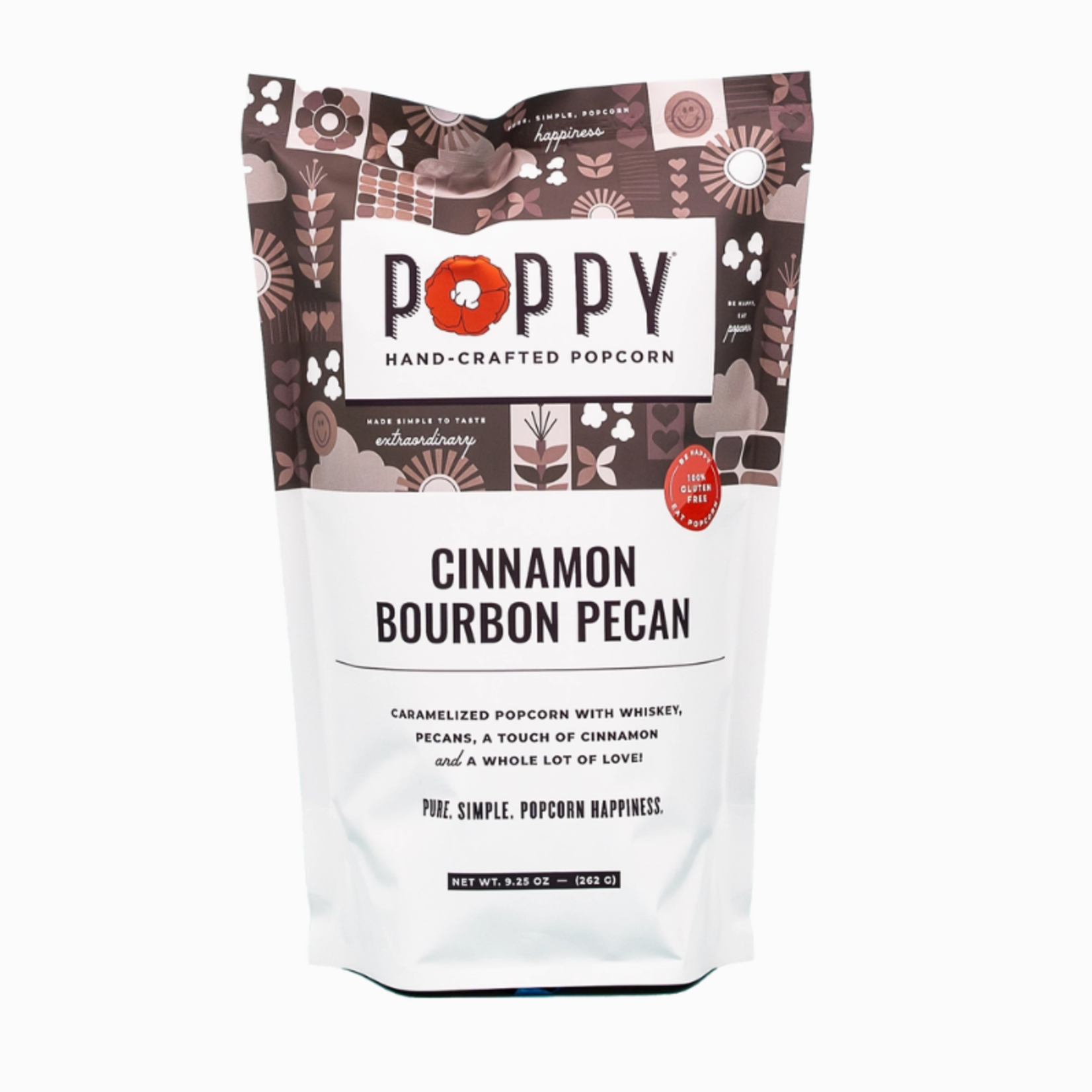 Poppy Handcrafted Popcorn Cinnamon Bourbon Pecan