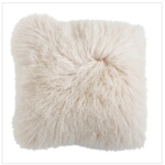 creative Co-op Mongolian Lamb Fur Pillow
