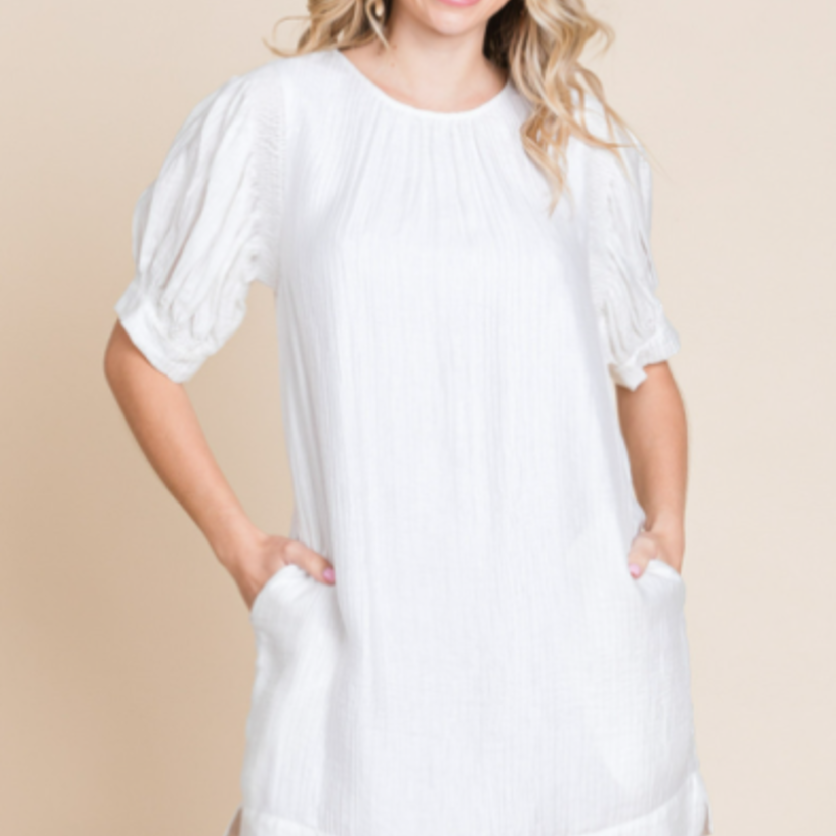 Jodifl Simple Cotton Mini Dress