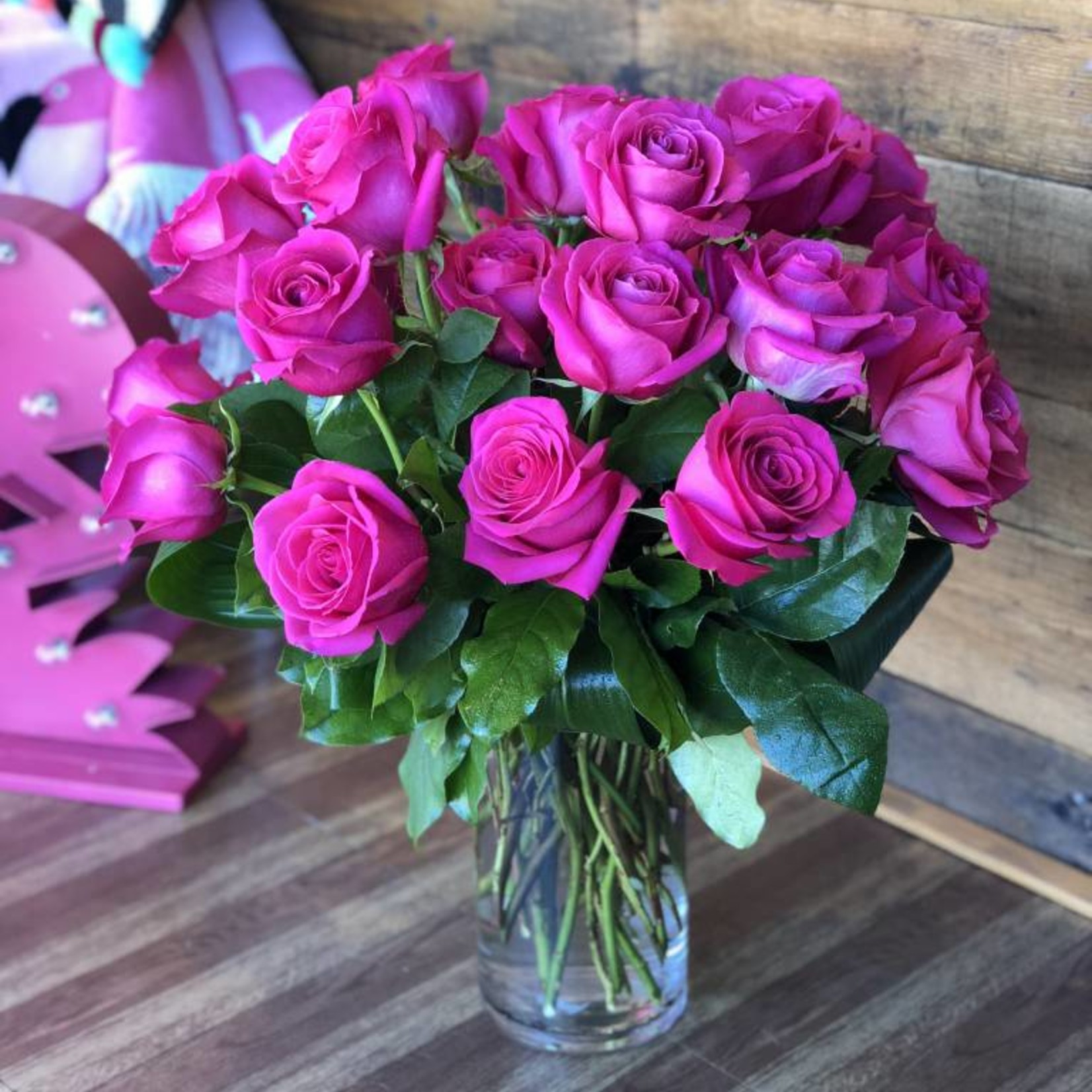 Two Dozen Roses The Arrangement