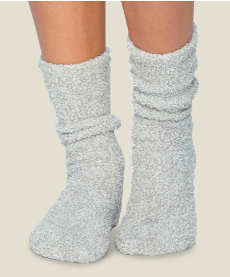 CozyChic Socks Oyster/White - One Size - Providence Interiors