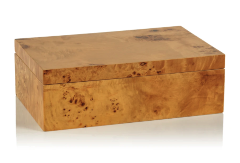 Leiden Burl Wood Design Box | Large